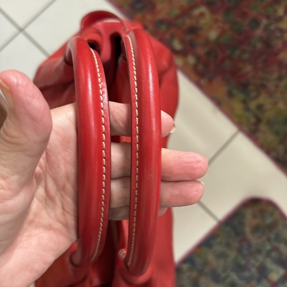 Kate Spade  Satchel   Shoulder bag beautiful pebbled, leather in red orange - Picture 3 of 17